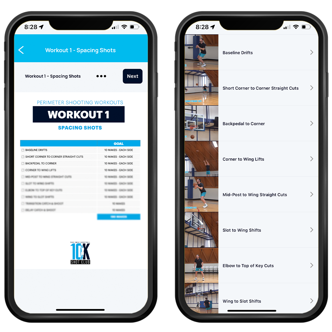 10K Shot Club Mobile Device